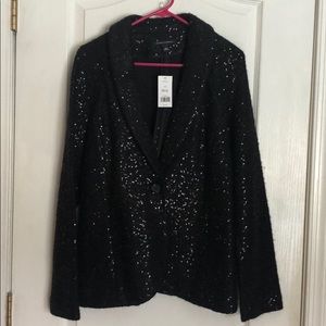 Black sequin dress blazer
